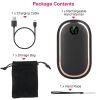 Rechargeable Hand Warmer Electric Hand Heater Portable Reusable Pocket Warmer Power Bank with Digital Display Sunset Light 3 Levels Double-sided Heati