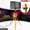 5 Core Speaker Stand Tripod Pair Tall Height Adjustable Heavy Duty DJ Light Floor Stands Universal 35mm Pole Mount PA Studio Monitor Large Subwoofer S