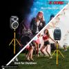 5 Core Speaker Stand Tripod Pair Tall Height Adjustable Heavy Duty DJ Light Floor Stands Universal 35mm Pole Mount PA Studio Monitor Large Subwoofer S