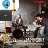5 Core Speaker Stand Tripod Pair Tall Height Adjustable Heavy Duty DJ Light Floor Stands Universal 35mm Pole Mount PA Studio Monitor Large Subwoofer S