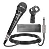 5 Core Microphone Professional Dynamic Vocal Neodymium Cardioid Unidirectional Handheld Mic for Speakers, Karaoke W/Steel Mesh Grille, Metal Body ON/O