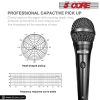 5 Core Microphone Professional Dynamic Vocal Neodymium Cardioid Unidirectional Handheld Mic for Speakers, Karaoke W/Steel Mesh Grille, Metal Body ON/O