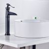 Farmhouse Waterfall Bathroom Faucet for Vessel Sink Single Hole Bowl Mixer Tap, brass materil