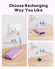Portable Charger with Built in Cables, Portable Charger with Cords Wires Slim 10000mAh Travel Essentials Battery Pack 6 Outputs 3A High Speed Power Ba